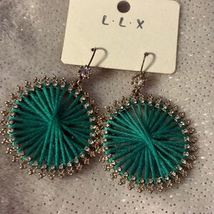 Earrings- Viva Joya Boho Raffia-Style Dangle Earrings, Lightweight Woven Jewelry